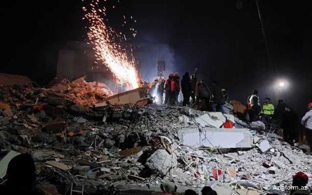 Hatayda zəlzələdə dağılan binanın podratçısı saxlanıldı - FOTO